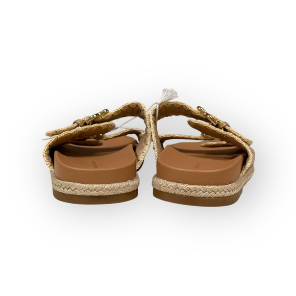 American Eagle Raffia Double Buckle Slide Sandals Size 10 NWT Espadrille - Picture 5 of 10